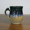 Handmade Cornflower glaze large mug, thrown stoneware pottery by Emma Kathryn Pottery