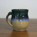 Handmade Cornflower glaze large mug, thrown stoneware pottery by Emma Kathryn Pottery