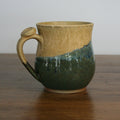 Handmade Rocky Hillside glaze large mug, thrown stoneware pottery by Emma Kathryn Pottery