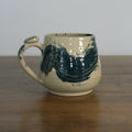 Handmade Makers Mark glaze small mug, thrown stoneware pottery by Emma Kathryn Pottery