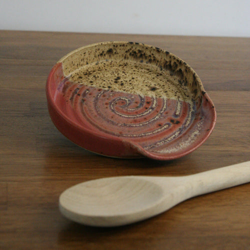 Spoon Rest — Pink Peony, piece SR32