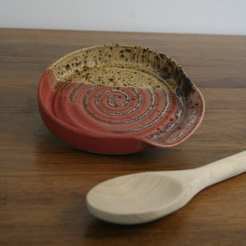 Spoon Rest — Pink Peony, piece SR33