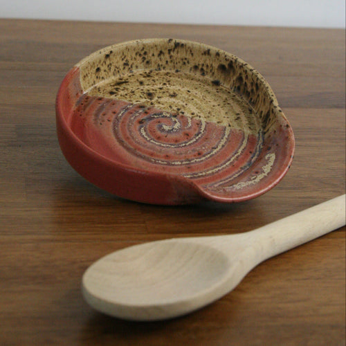 Spoon Rest — Pink Peony, piece SR34