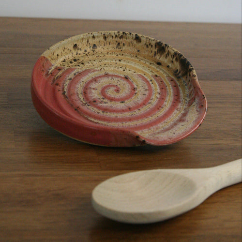 Spoon Rest — Pink Peony, piece SR35