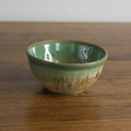Handmade Woodland glaze dip bowl, thrown stoneware pottery by Emma Kathryn Pottery