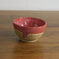 Handmade Pink Peony glaze dip bowl, thrown stoneware pottery by Emma Kathryn Pottery