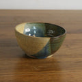 Handmade Rocky Hillside glaze dip bowl, thrown stoneware pottery by Emma Kathryn Pottery
