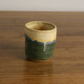 Handmade Rocky Hillside glaze espresso cup, thrown stoneware pottery by Emma Kathryn Pottery