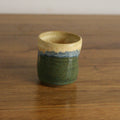 Handmade Rocky Hillside glaze espresso cup, thrown stoneware pottery by Emma Kathryn Pottery
