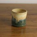 Handmade Rocky Hillside glaze espresso cup, thrown stoneware pottery by Emma Kathryn Pottery