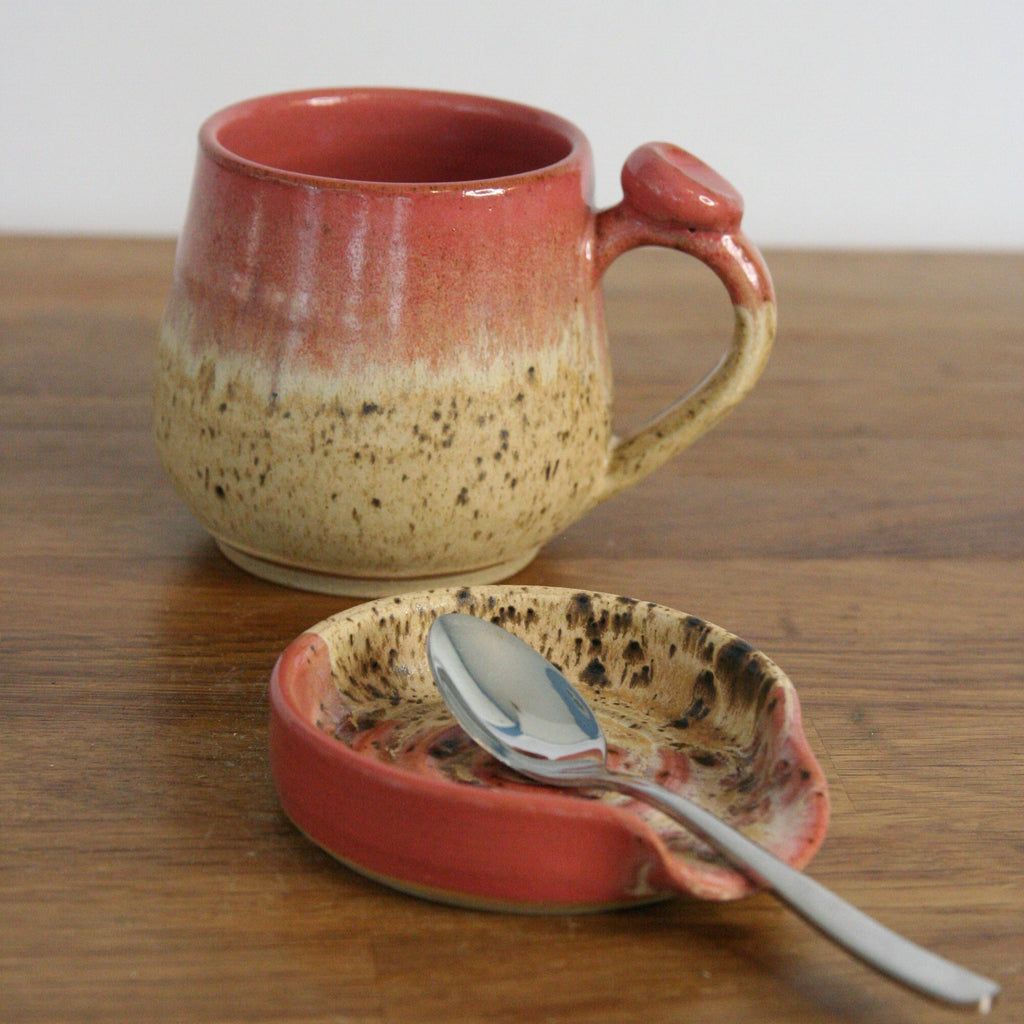 Teaspoon Rest — Pink Peony
