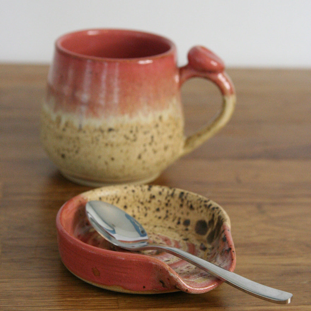 Teaspoon Rest — Pink Peony