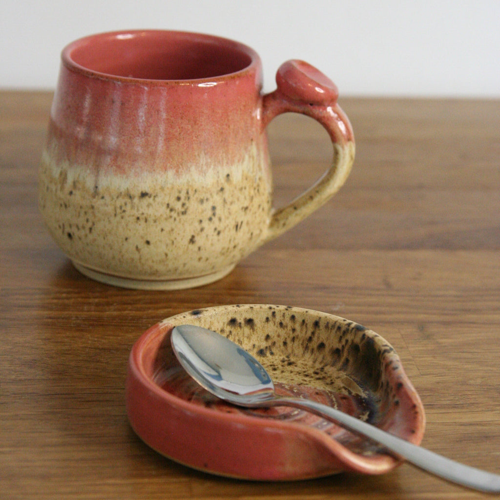 Teaspoon Rest — Pink Peony