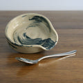 Handmade Makers Mark glaze teaspoon rest, thrown stoneware pottery by Emma Kathryn Pottery